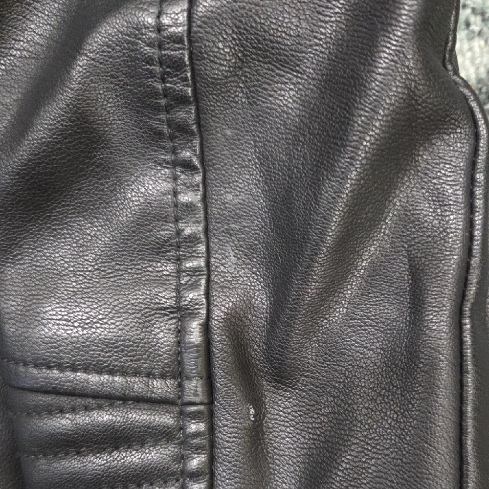 Topshop Quilted Black Leather Jacket - Picture 4 of 8